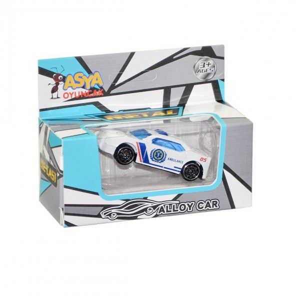 16188-1688-11F Metal Ambulans Araçları -Asya Oyuncak - 12