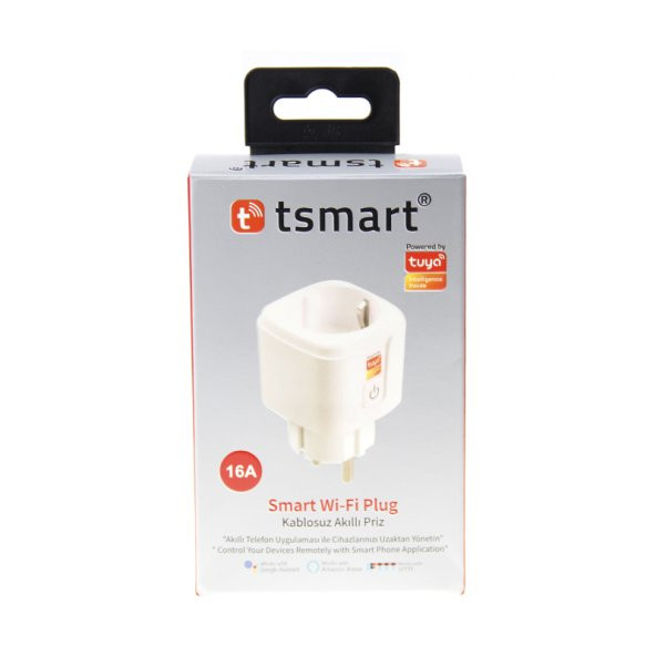 Tsmart Uzaktan yönetebilen Kablosuz Akıllı WIFI Priz 16A  Tuya Destekli - 4