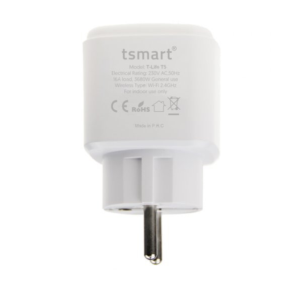 Tsmart Uzaktan yönetebilen Kablosuz Akıllı WIFI Priz 16A Tuya Destekli - 3