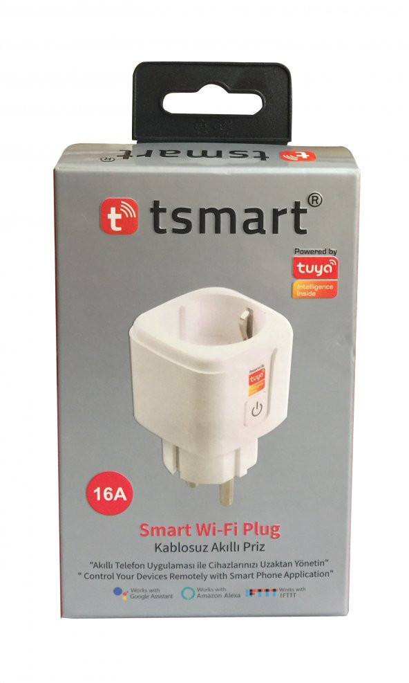 Tsmart Uzaktan yönetebilen Kablosuz Akıllı WIFI Priz 16A  Tuya Destekli - 5