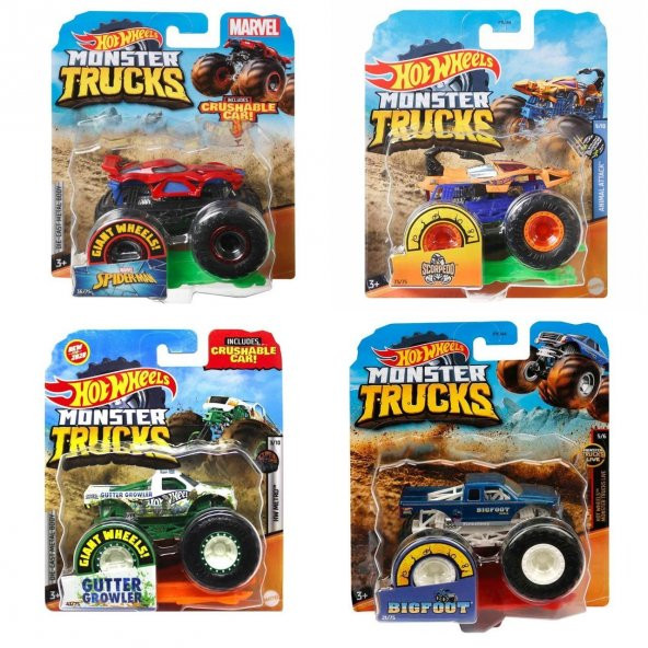 FYJ44 Hot Wheels, Monster Trucks 1:64 Arabalar - 5