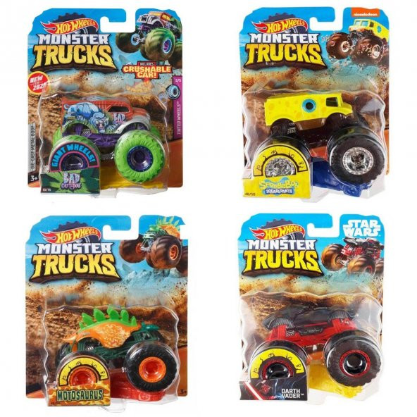 FYJ44 Hot Wheels, Monster Trucks 1:64 Arabalar - 7