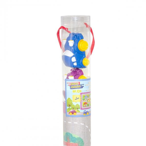 URT003-17 Afacan Arabalar Halıda 11 Parça -Birlik - 2