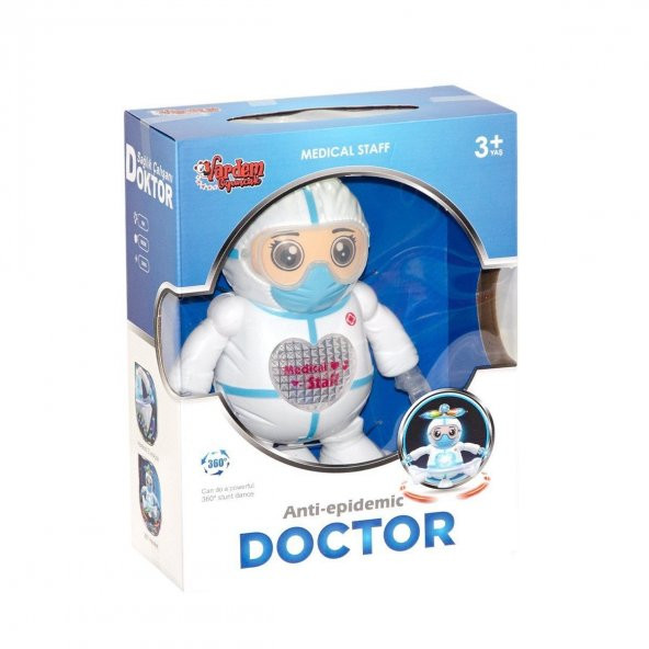 LZH-99444-9 Müzikli ve Işıklı Doktor Robot -Vardem - 9