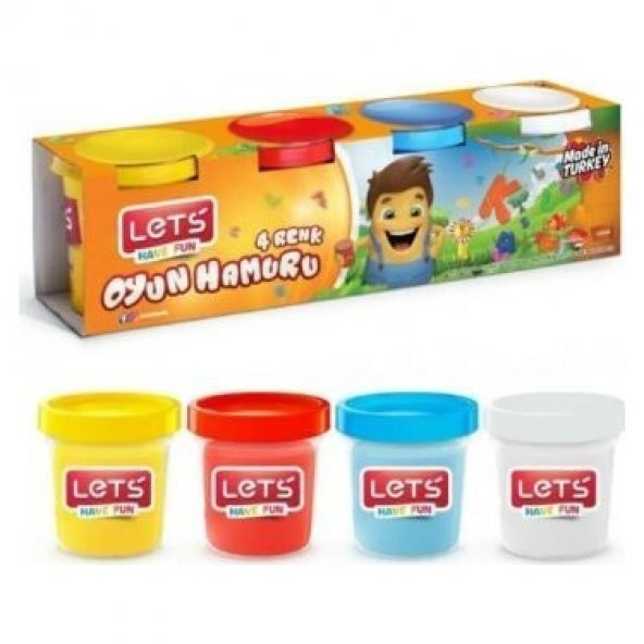 Lets Oyun Hamuru 4 Renk 460 GR L-8440