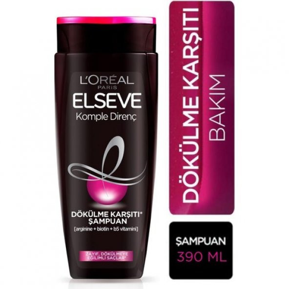 Loreal Paris Loréal Paris Elseve Komple Direnç Dökülme Karşıtı Şampuan 390 ml - 1