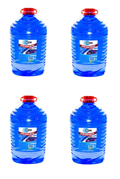 CEM CAR CARE Cam Suyu Antifriz İçerikli -20 5 LT 4'Lü Avantaj Paket - 1