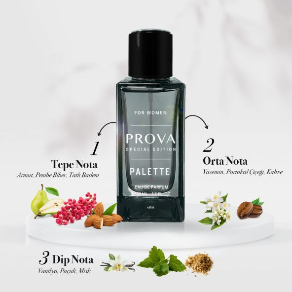 Prova Specıal Edition Pallete 50 ml Oryantal Koku EDP Kadın Parfümü - Resim 2