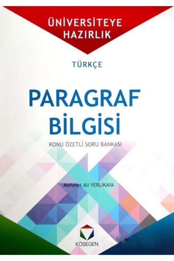 Köşegen Türkçe Paragraf Bilgisi Konu Özetli Soru Bankası