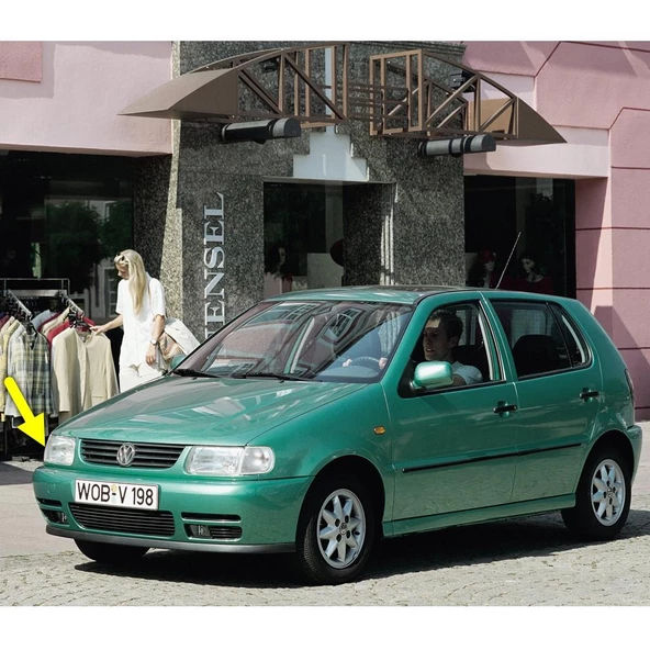 VW Polo HB 1994-1999 Ön Sağ Sinyal Lambası Camı Beyaz 6N0953042C