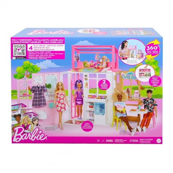 HCD47 Barbie'nin Taşınabilir Portatif Evi