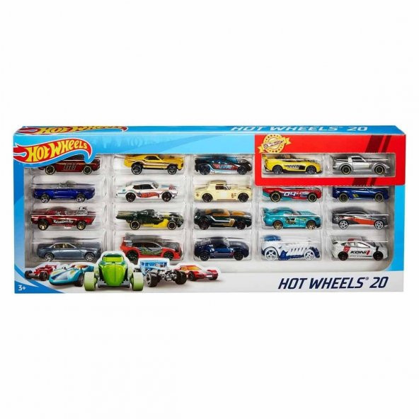 H7045 Hot Wheels 20'li Araba Seti - Erkol Özel Kampanya Fiyatı - 12