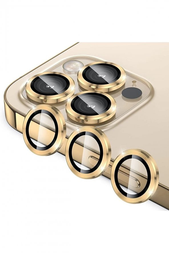 TahTicMer   Apple iphone 11 Pro Kamera Lens Koruyucu Kırılmaz Metal çerçeveli Kamera Lens Koruma