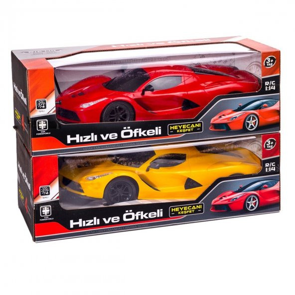 1385-5A 1:14 Hızlı ve Öfkeli Kumandalı Şarjlı Araba - 4