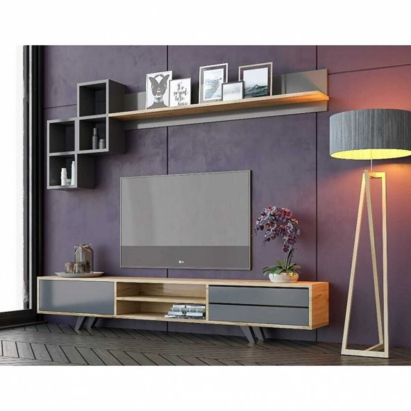 Gri Lüx Tv Ünitesi - 2