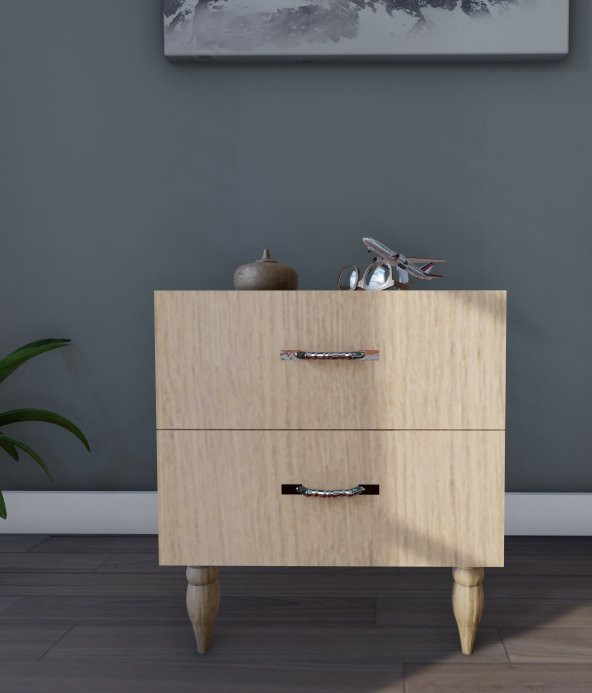 ÖMER ÇİFT ÇEKMECELİ KOMODIN