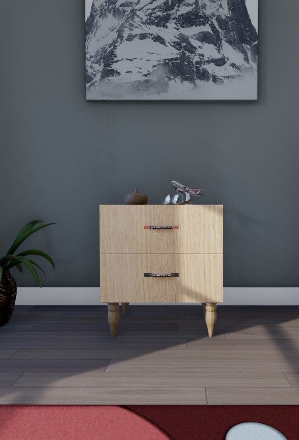 ÖMER ÇİFT ÇEKMECELİ KOMODIN - 3