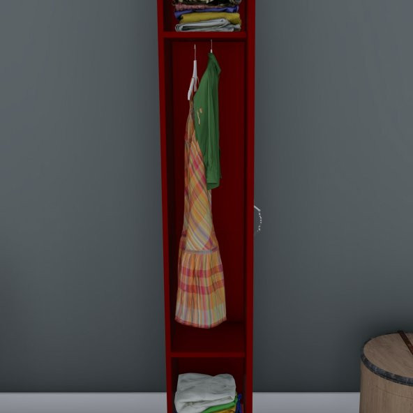 ÖMER TEK  KAPAKLI GARDROP - Resim 3