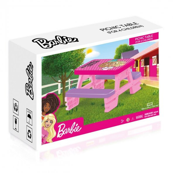 1608 Barbie Piknik Masası -Dolu