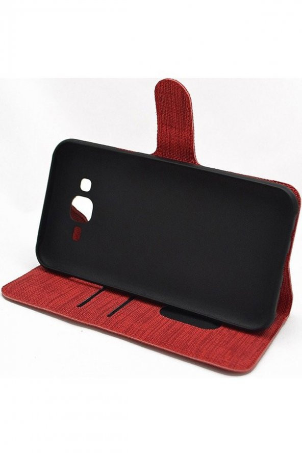 TahTicMer   Xiaomi Mi 10 Lite Kılıf Kumaş Kredi Kartı Para Bölmeli Standlı Exclusive Spor Cüzdan - 3