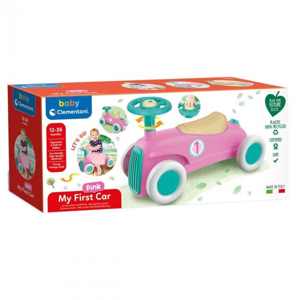 17455 Baby Clementoni, İlk Klasik Arabam - Pembe / 12-36 ay - 6