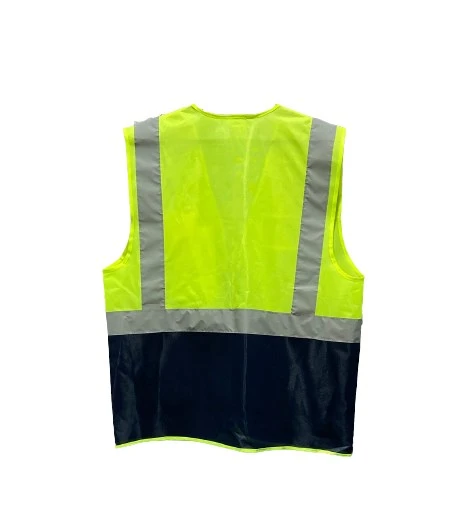 Mühendis Tipi Çift Renk İkaz Yeleği (Sarı-Lacivert) - 5 Li Paket - Resim 2