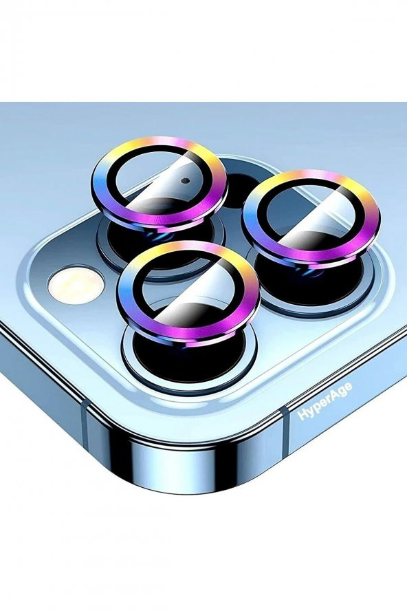 TahTicMer   Apple iphone 12 Pro Max Kamera Lens Koruyucu Kırılmaz Metal çerçeveli Kamera Lens Koruma