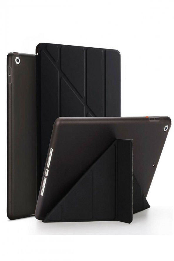 TahTicMer   iPad Pro 11 inç A1980 A2013 A1934 A1979 Kılıf Smart Cover Y Standlı Uyku Modlu Siyah