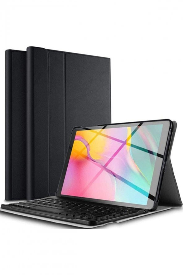 TahTicMer   Apple iPad 8. Nesil A2270 A2428 A2429 A2430 10.2 inç Kablosuz Klavyeli Mıknatıslı Kılıf Standlı - 2