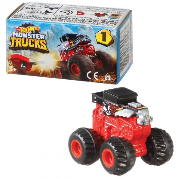 GBR24/GPB72 Hot Wheels Monster Trucks Mini Arabalar Sürpriz Paket - 4