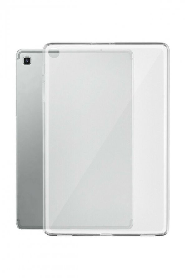 TahTicMer   Samsung Galaxy Tab A7 10.4 T500 Kılıf Transparan Ultra ince Silikon 0,2 mm Komple Arka Koruma - 2