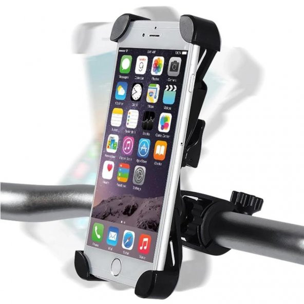 TahTicMer   Motosiklet Bisiklet Telefon Tutucu Standı Ayarlanabilir Gidon Montaj GPS