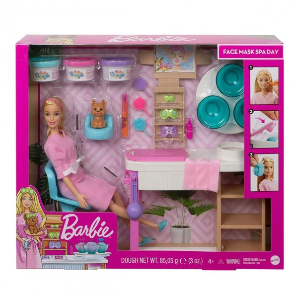 GJR84 Barbie'nin Yüz Bakımı Oyun Seti