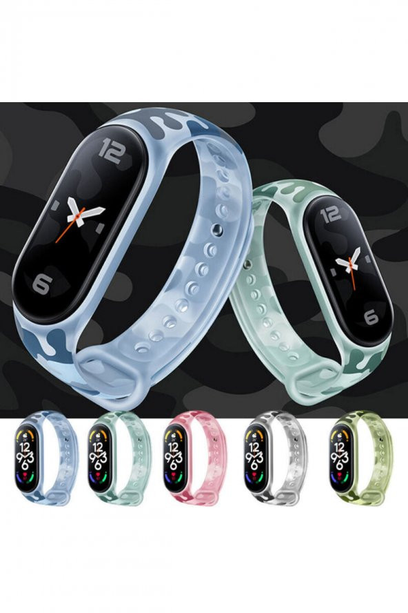TahTicMer   Xiaomi Mi Band 6 Kayış Renkli Silikon Akıllı Bileklik Kordon Kayış - 3