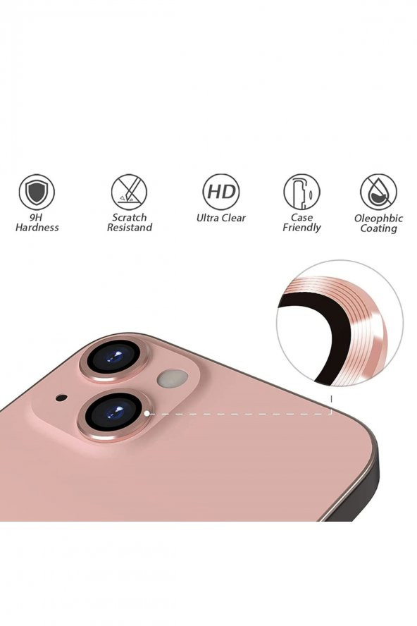 TahTicMer Apple iphone 11 Pro Kamera Lens Koruyucu Kırılmaz Metal çerçeveli Kamera Lens Koruma - 3