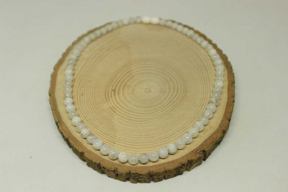 Ay Taşı Kolye 6mm (Klipsli) - Resim 3