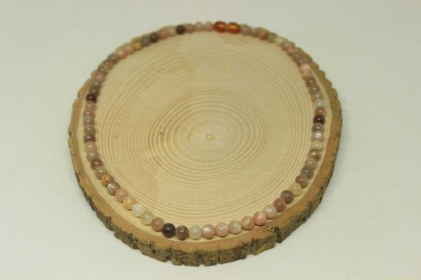 Güneş Taşı Kolye 6mm (Klipsli) - Resim 3