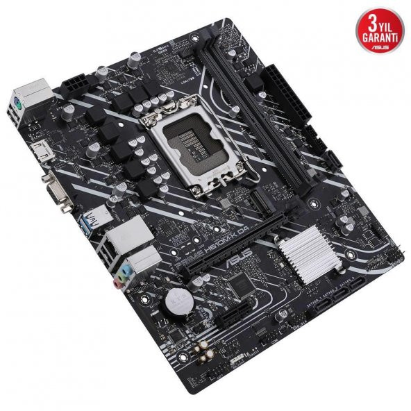 ASUS PRIME H610M-K D4 3200MHz DDR4 Soket 1700 M.2 HDMI D-Sub mATX Anakart - 2