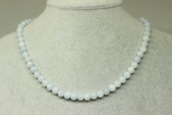 Akuamarin Taşı Kolye 6mm (Klipsli)