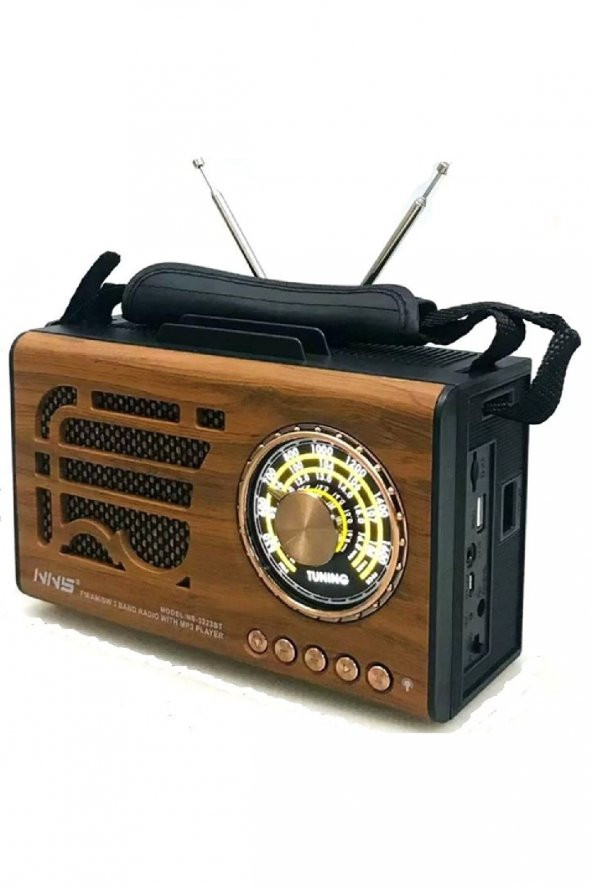 Nostaljik Radyo Bluetootlu Fenerli Usb/Sd/Mp3 Ns-3223BT