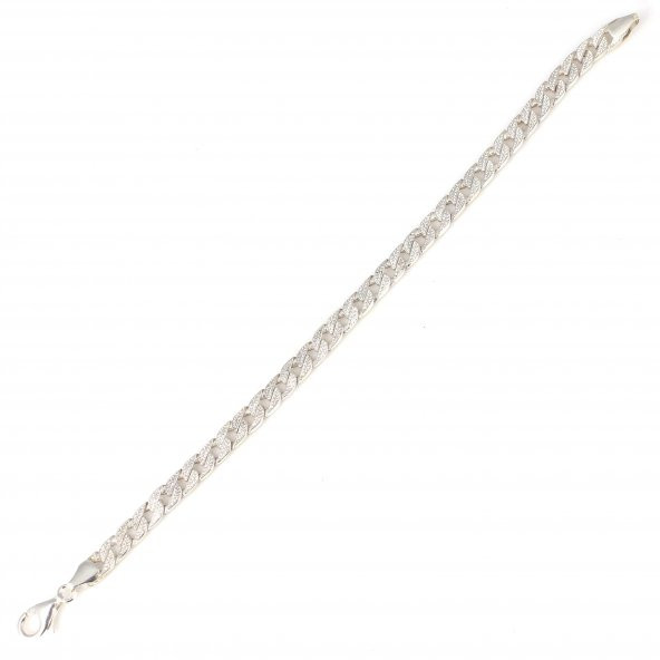 925 Ayar Gümüş 0,5 mm Zincir Bileklik - 2