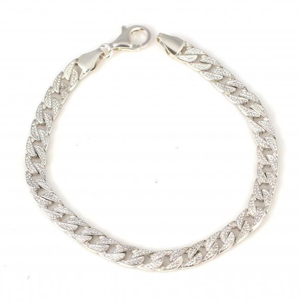 925 Ayar Gümüş 0,5 mm Zincir Bileklik - 3