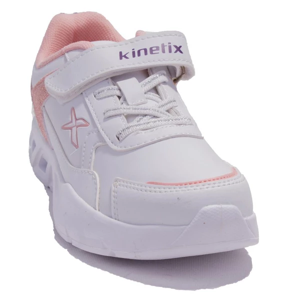 Kinetix Fergus Pu Beyaz Pembe Ortopedik Günlük Kız Çocuk Spor Ayakkabı