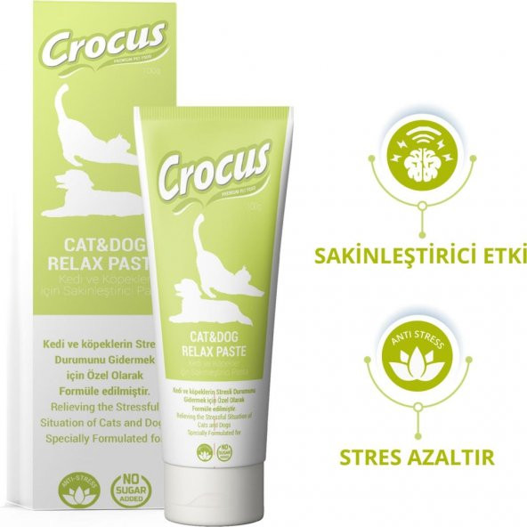 Crocus Kedi Köpek Relax Macun 100 Gram SKT: 07/2024