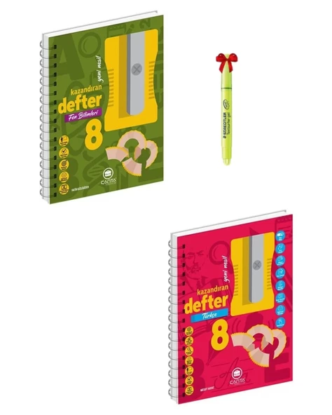 8. Sınıf Fen Bilimleri ve Türkçe akıllı defter ürün görseli