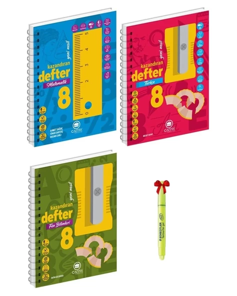 8. Sınıf Matematik Türkçe ve Fen Bilimleri Akıllı Defter
