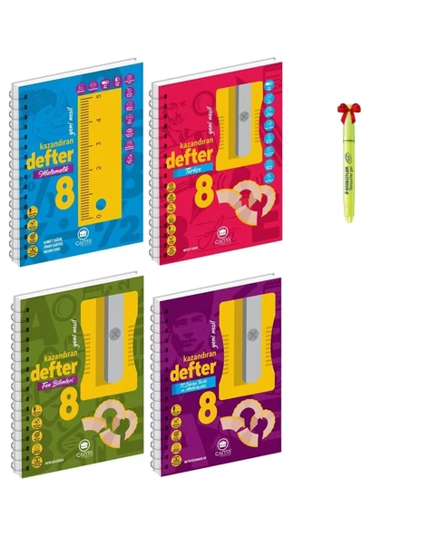 8. Sınıf Matematik Türkçe Fen Bilimleri ve İnkılap Tarihi Akıllı Defter