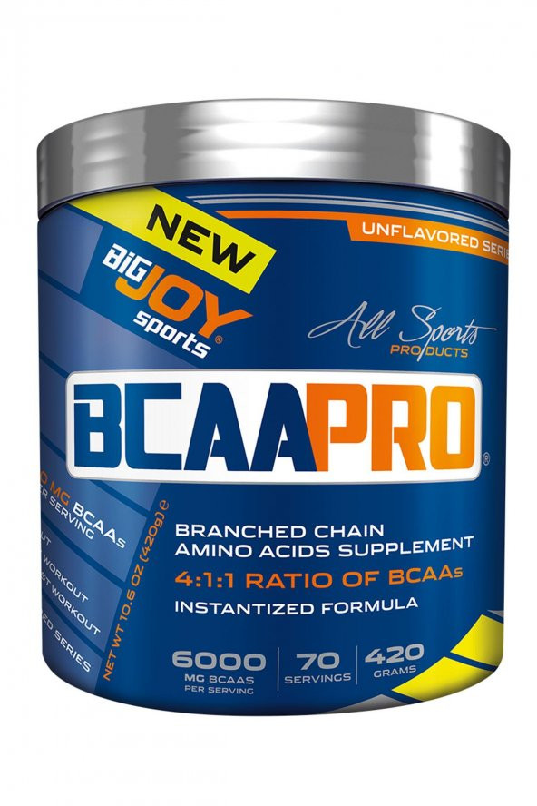 Bigjoy Sports Bcaapro 420 Gr Saf Aromasız Pure 4:1:1 Bcaa Powder 4200 Mg Lösin İzolösin Valin