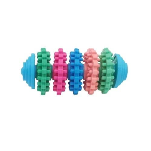 Köpek Diş Temizleme-Kaşıyıcı Dikenli 5 Renk Oyuncağı 10 cm ürün görseli