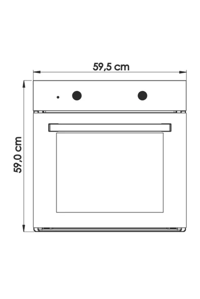 LUXELL B66-SGF3 OPALL SİYAH ANKASTRE FIRIN - 6